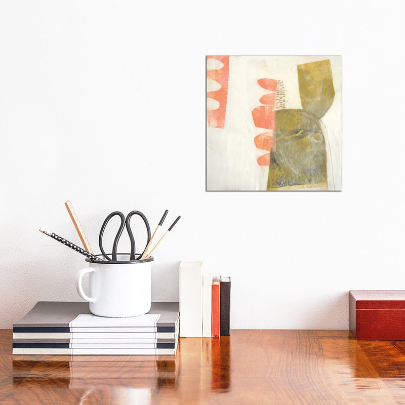 Gilded Coral I by Jennifer Goldberger - Wrapped Canvas Gallery-Wrapped Canvas Giclée, 30.48cm H x 30.48cm W