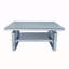 Table basse moderne carrée de luxe avec table basse en verre trempé et salon