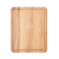 Kitchenaid Gourmet Birchwood Chopping Board with Recessed Handles, 12-inch  x16-inch, Natural 