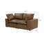 Hadleigh Brown Leather Modular Loveseat