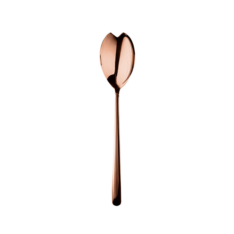 Linea Stainless Steel Salad Servers, Bronze