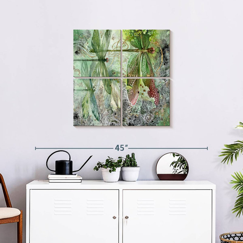 Brampt Dragonfly Flow, 26" H x 26" W