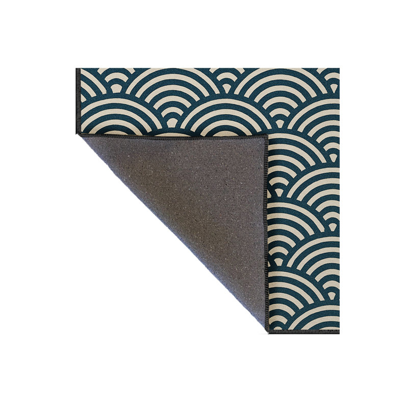 Tapis gris tissé traditionnel Mosso, 2 pi 4 po x 3 pi 11 po
