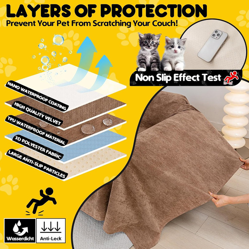 Protector - Anti-Slip, Waterproof Sofa Cov...