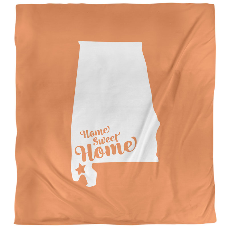 Housse de couette à la maison Mobile, Housse de couette pour grand lit, Orange