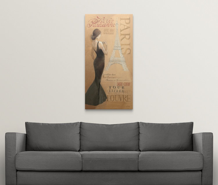 « i », reproduction d’impression» albena hristova, Ladies of Paris, H 24 po x l 12 po x P 1,5 po, Toile