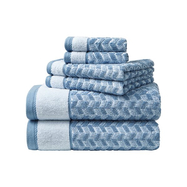 Nautica Zane Chevron 6 Piece 100% Cotton Towel Set & Reviews | Wayfair