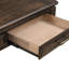 Table basse en bois avec 2 tiroirs coulissants Susan