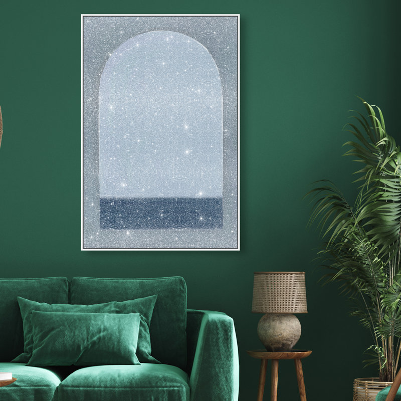Minimal Ocean Window Print by Oliver Gal, 31"H x 46"W, White Floater Frame