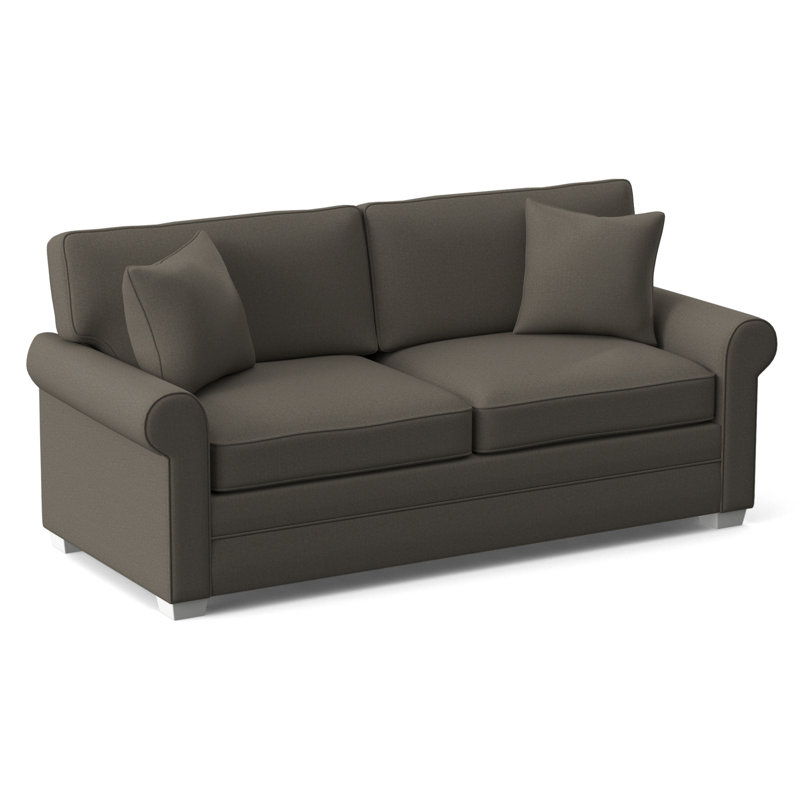 Bedford Upholstered 86'' Sofa, Gray Sugar Performance; 0863-84, Flax