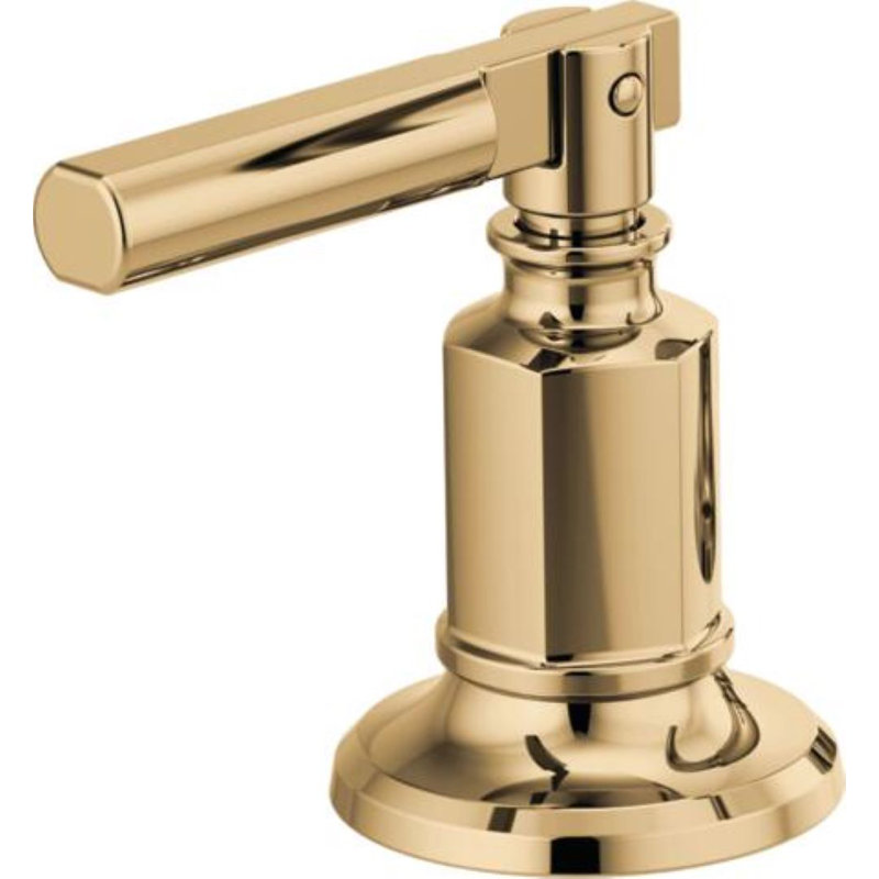 Invari™ Widespread Lavatory Faucet with Arc Spout, Polished Gold, Lever Handle, 1.5 GPM