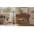 Solid Wood Makeup Vanity, Detachable Mirror, Adjustable Lighting, Equipped with Three Drawers-101943363-107934571