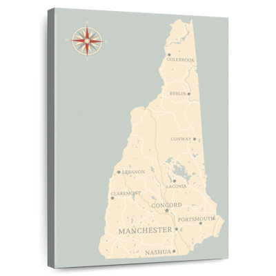 Aliaz New Hampshire Map
