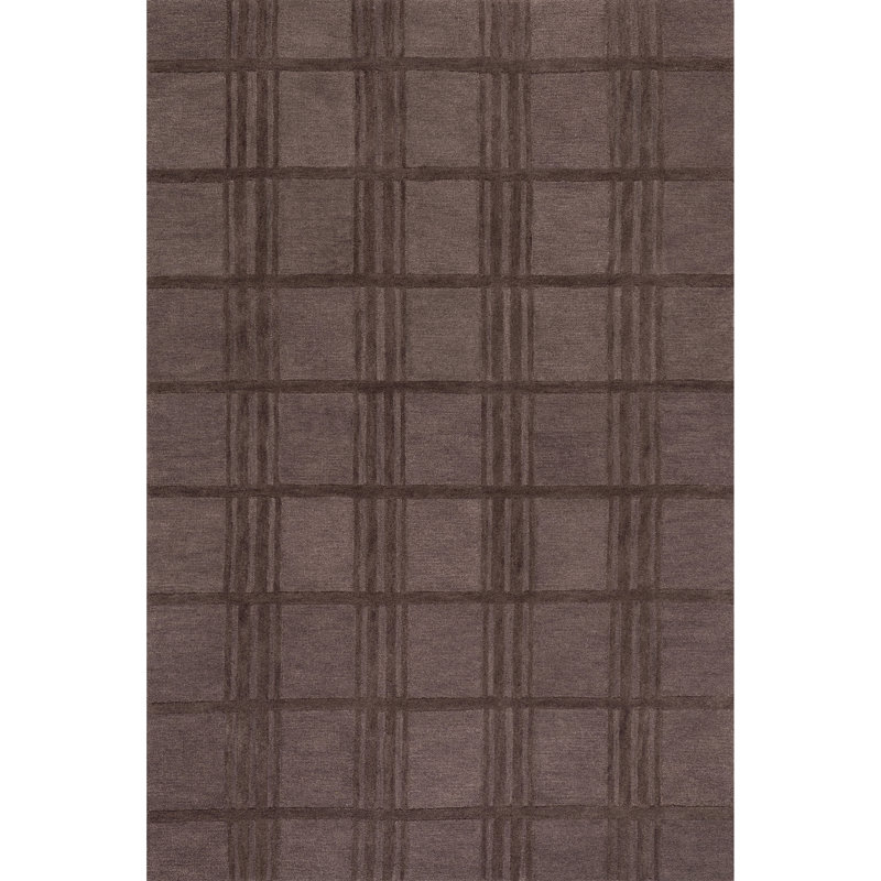  Tapis en laine à carreaux Mallory, Rectangle 6 pi x 9 pi