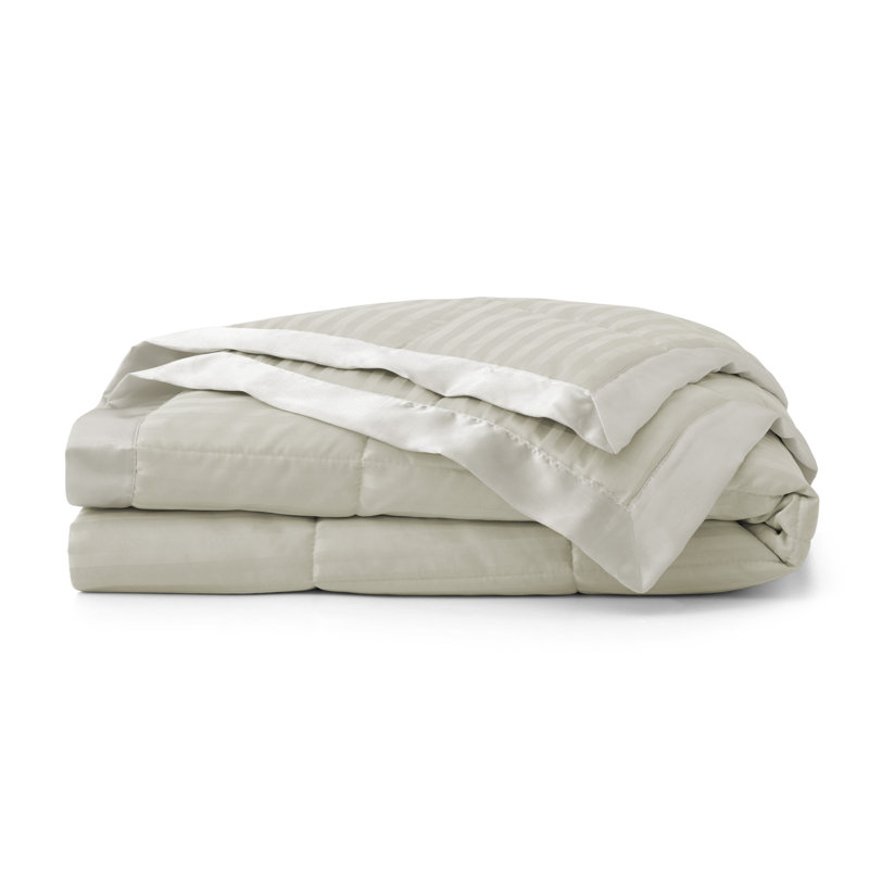 Lightweight duvet with Satin Trim, Queen, Silk