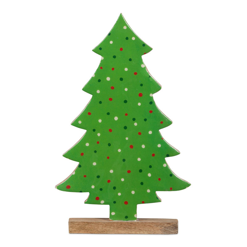 Polka Dot Pattern Tabletop Tree