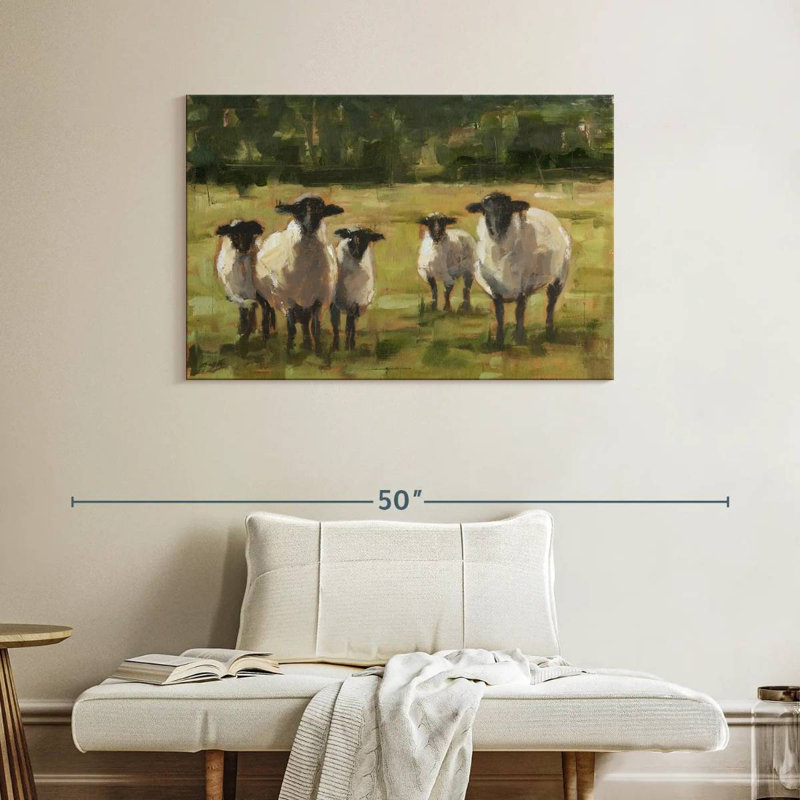 Famille de moutons Brampt I, H 26 po x l 39 po