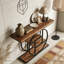 Industrial 4-Tier Sofa Entryway Table with Circle Base-572117062