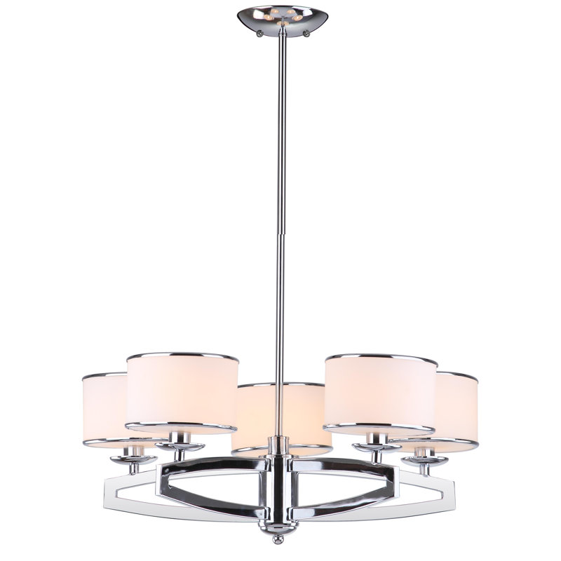 Lustre géométrique à 5 lumières Malge