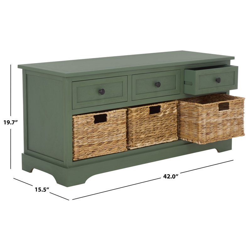 Storage Bench, Dusty Green