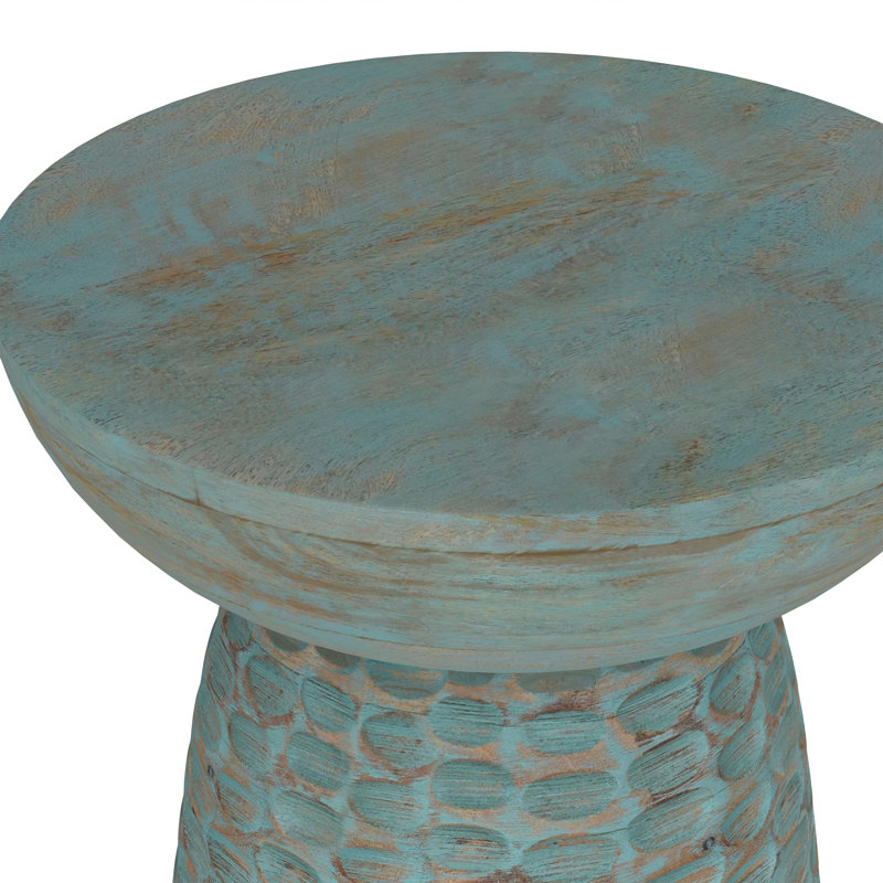 Table de bout Boyd, Bleu sarcelle délavé