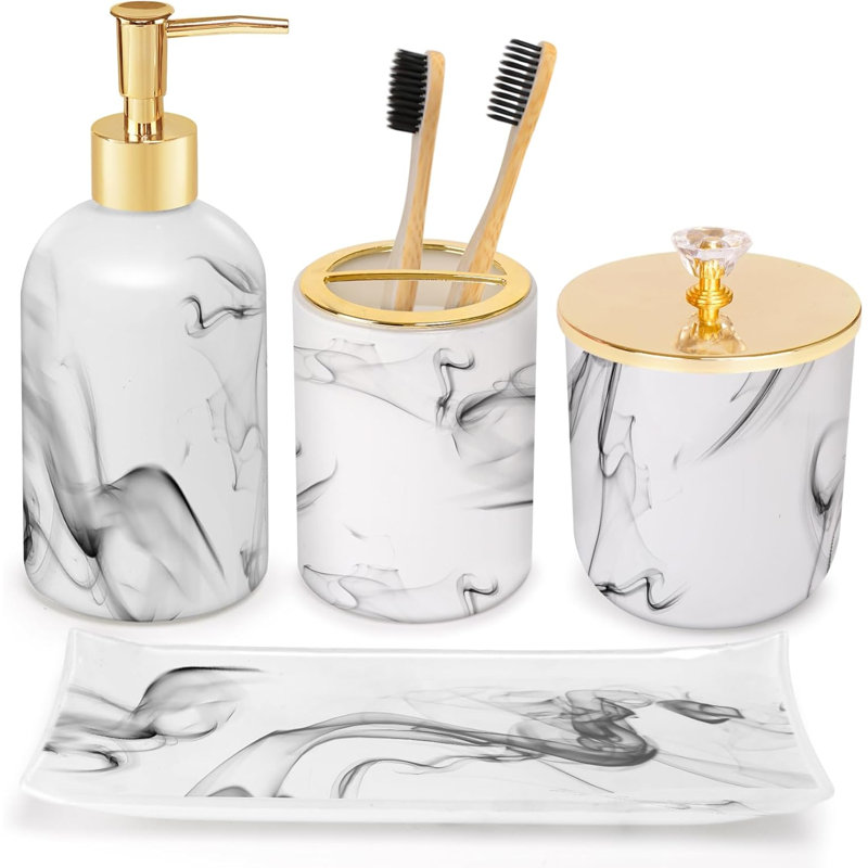 Bathroom accessory set