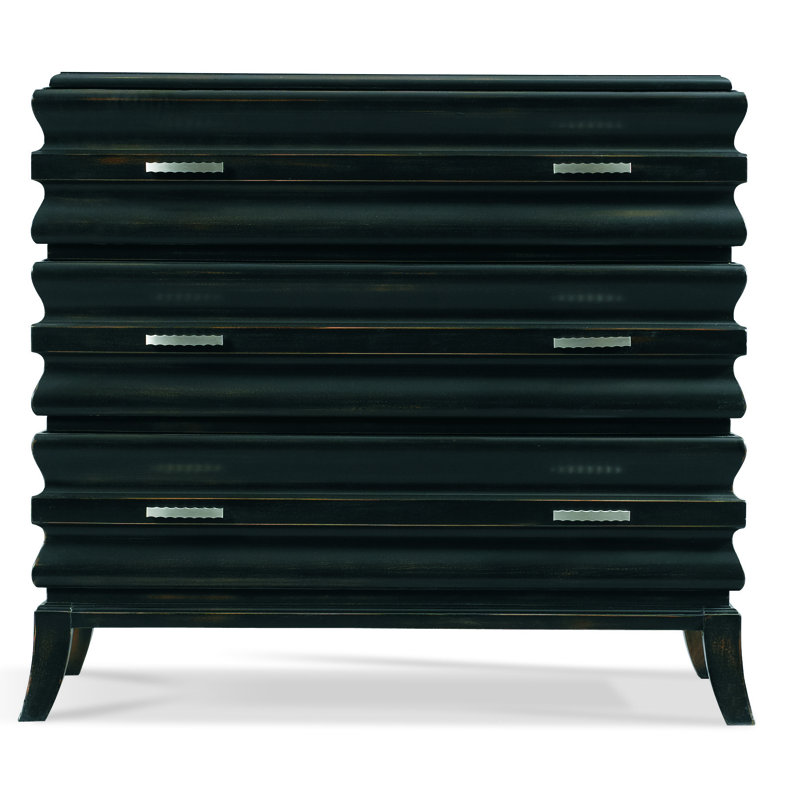 3 - Drawer Bachelor's Chest in Ebony