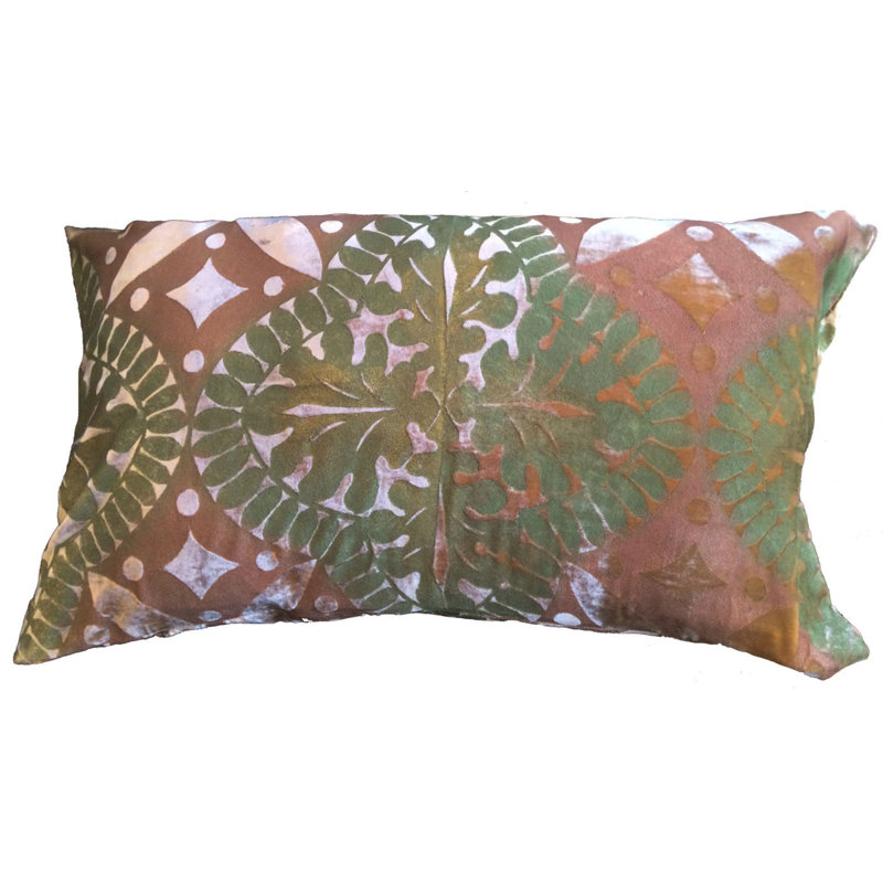 Flowers 1 II Rectangular Pillow Cover, 19" x 32", Velvet