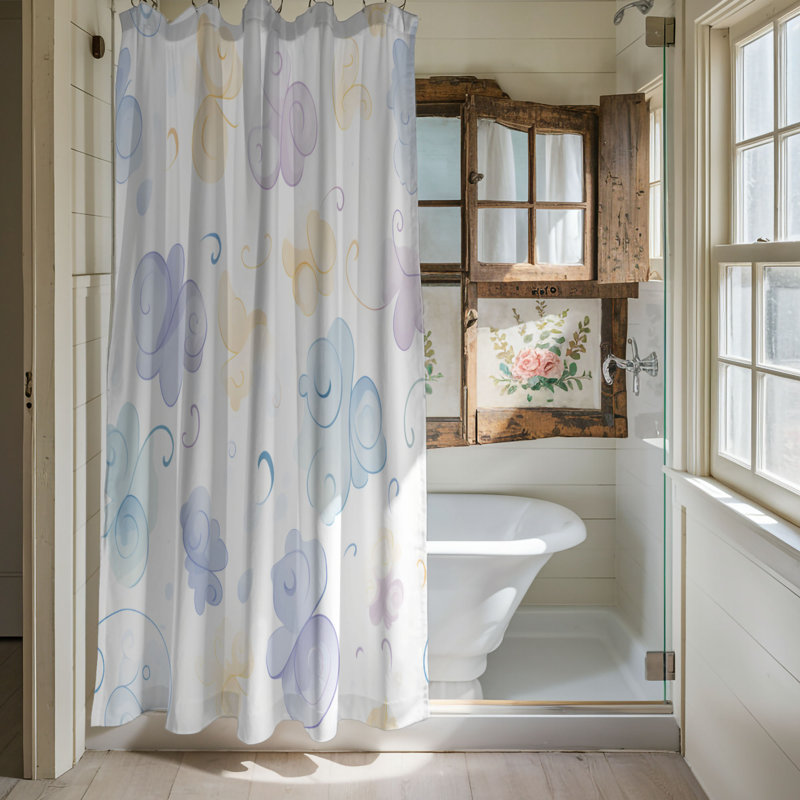 Gentle Tints - Premium Shower Curtain, 71" W x 74" L