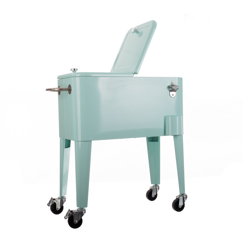 Banbridge Symple Stuff 56L Serving Station / Cart Cooler with wheels, Mint