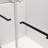 48 In. W X 76 In. H Freestanding Double Sliding Frameless Shower Enclosure In Matte Black Finish-122790649