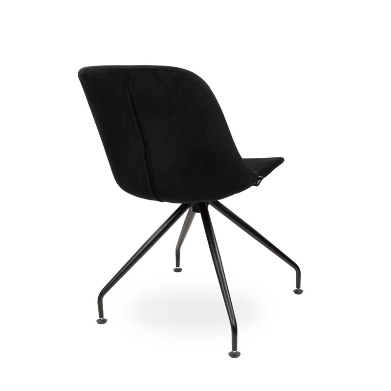 Upholstered Dining Chair, Black