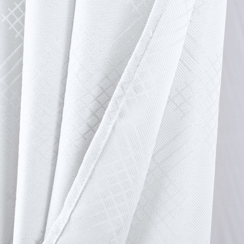 Paire de rideaux Celeste Shimmer, Blanc