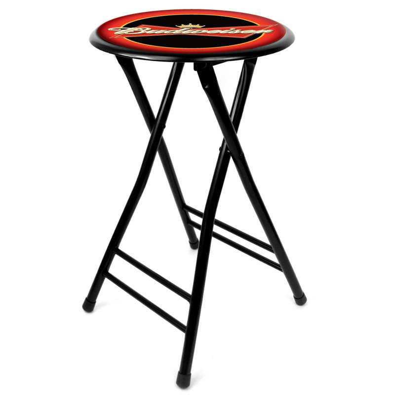 Chaise pliante en vinyle budweiser