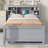 Platform Bed With Storage Headboard-1450755361