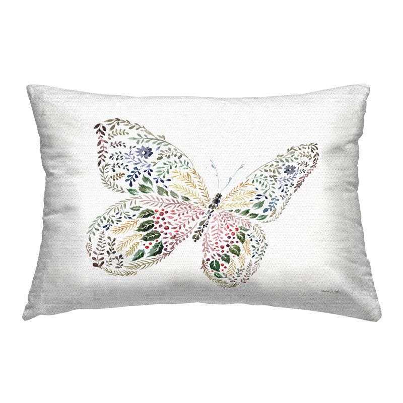 Coussin d'extérieur imprimé floral par Danhui Nai