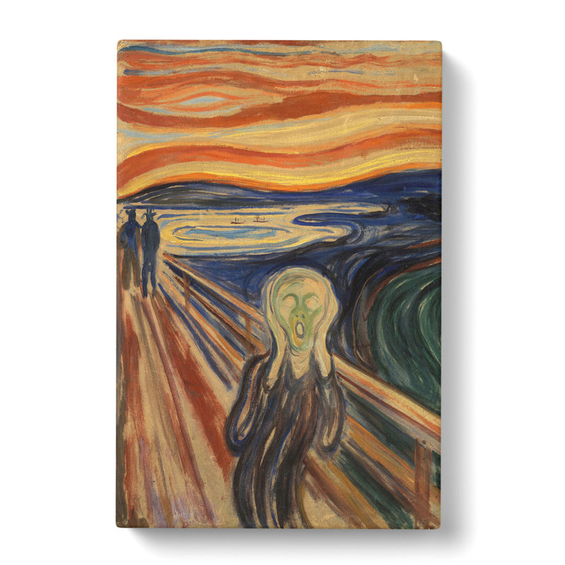 The Scream by Edvard Munch - Wrapped Canvas Painting, 76cm H x 50cm W x 3cm D