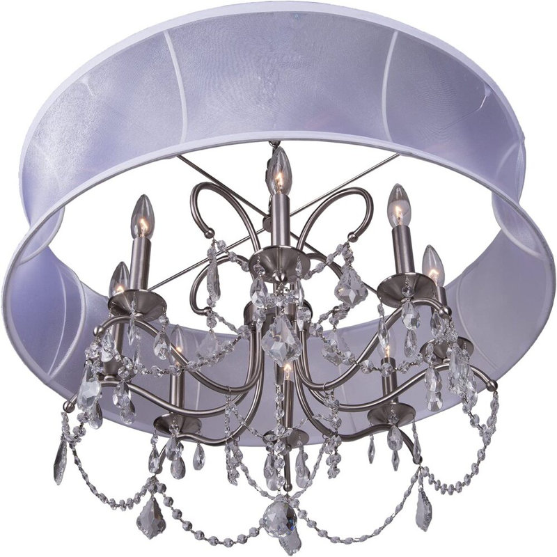 Widner 8 - Light Dimmable Drum Chandelier