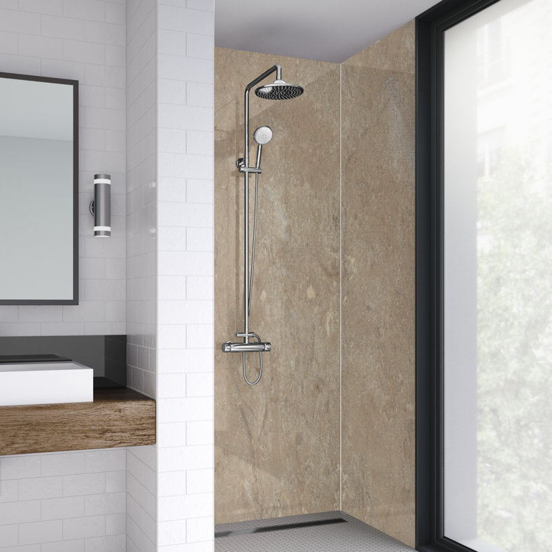 90mm W x 242mm H Decorative Wall Panel with Glass