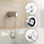 Remplacement pour garniture ronde en acier inoxydable et bec de baignoire Moen-123458079