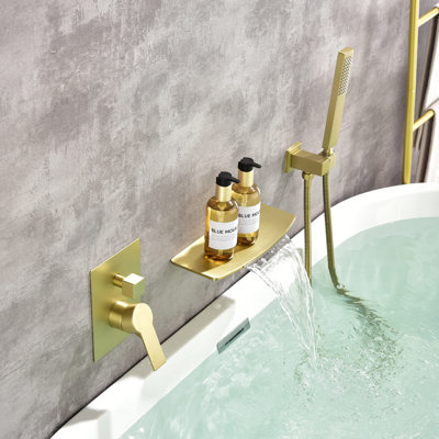 1 Handle Wall Waterfall Faucet with Diverter