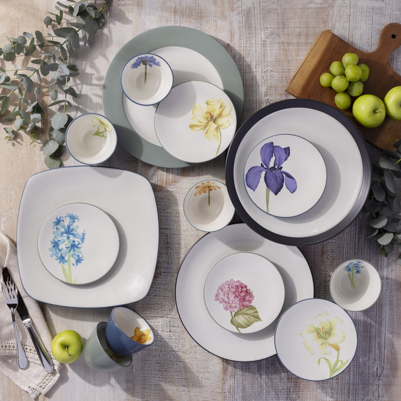 Assiettes à apéritif floral 6,25 po Noritake Colorwave, Graphite