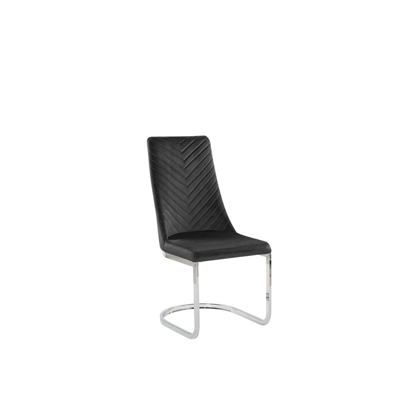 Baskett Upholstered Dining Chair, Black