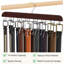 Organisateur de porte-ceinture en bois acajou