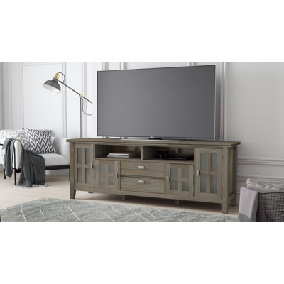 Artisan - 72" TV Media Stand - Distressed Grey  On-Site