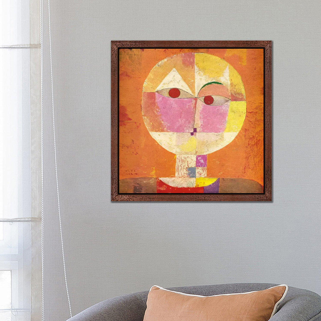 Senecio by Paul Klee - Floater Frame Painting on Canvas