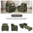 87''L 3-In-1 Convertible Sleeper Chair Bed, 3-Section Extra Length Adjustable Backrest  With 2 Cushions & Storage Bag-1712303263