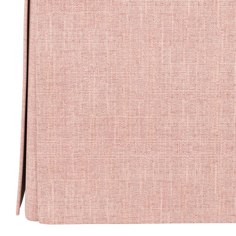 Repose-pieds avec rangement Bash, Lin quartz rose texturé Zuma