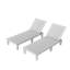 Chaise longue inclinable extérieure en résine 74 po Alizay-1238677880-1212046584