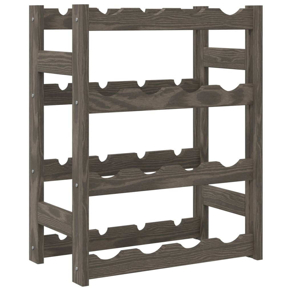 16 Bottle Solid Wood Tabletop Wine Bottle Rack in